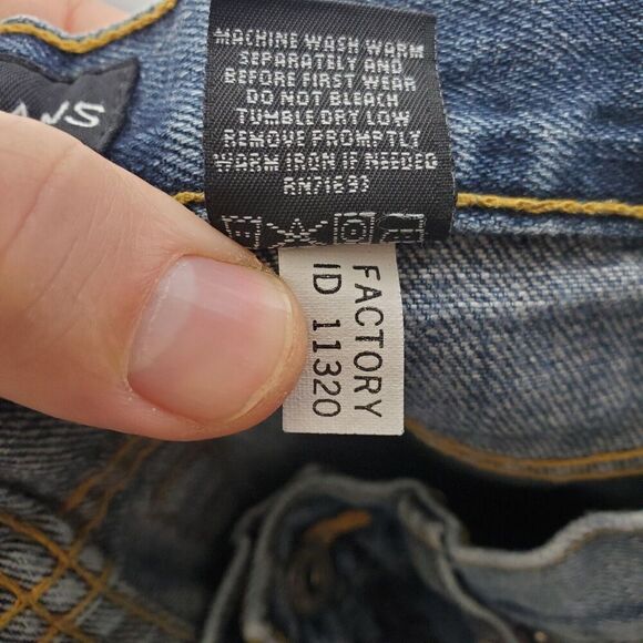 Women's Straight Leg Jeans - Blue - Picture 7 of 10